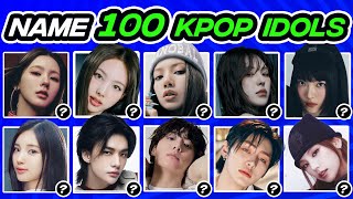 ULTIMATE KPOP TEST NAME 100 KPOP IDOLS IN JUST 3 SECONDS  FUN KPOP GAMES 2023 [upl. by Fatimah]