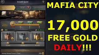 Upto 17000 FREE GOLD DAILY  Growth Quest Event  Mafia City [upl. by Lionello]