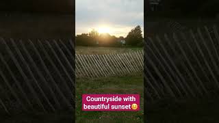 travel countryside sunset 🌞😎💖 [upl. by Juakn]