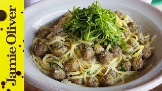 Linguine with Steamed Meatballs  Gennaro Contaldo [upl. by Bokaj]