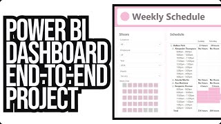 Power BI EndtoEnd Portfolio Project Employee Work Schedule Full Development Course [upl. by Rehc]