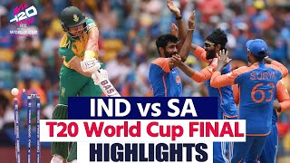 IND vs SA T20 World Cup Final 2024 Highlights  India vs South Africa Final Highlights  Highlights [upl. by Maxima]