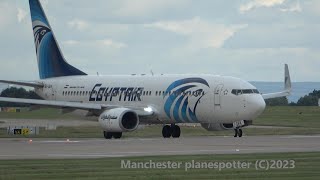 4K Sunday Afternoon Plane Spotting At MAN Manchester Airport EGCC On The 16072023 [upl. by Adair]