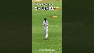 Jemimah Rodrigues  The Entertainer🥳♥️ India vs South Africa Women’s Test Chennai shorts [upl. by Akinnej145]