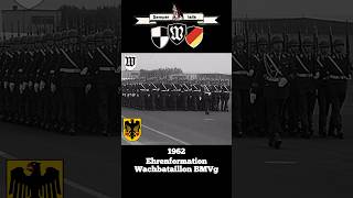 Ehrenformation des Wachbataillons 1962🦅🇩🇪militär bundeswehr parade geschichte marsch soldat [upl. by Atteyram816]