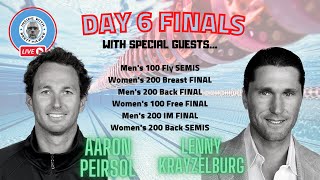 LIVE with Lenny Krayzelburg amp Aaron Peirsol for Finals of Tokyo Olympic Swimming Day 6 [upl. by Kinnard964]