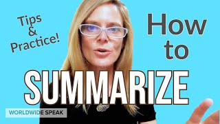 How to Write a Summary  Tips amp Practice English Writing Skills 2020 [upl. by Crane766]