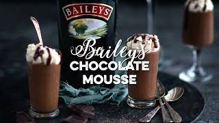 Baileys Chocolate Mousse  Supergolden Bakes [upl. by Amein]