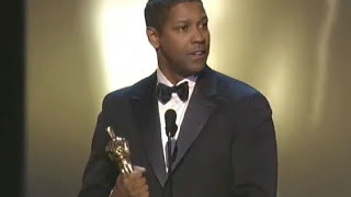 Denzel Washington Wins Best Actor  74th Oscars 2002 [upl. by Melesa]