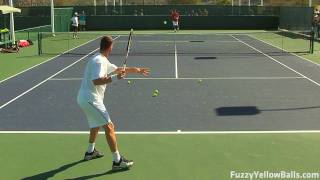 Marat Safin Forehands from the Back Perspective in HD [upl. by Tallia410]