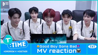 TTIME ‘Good Boy Gone Bad’ MV reaction  TXT 투모로우바이투게더 [upl. by Enyamrahc]