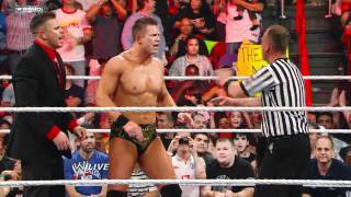 Raw John Cena vs The Miz  WWE Championship Match [upl. by Skipton912]