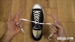 How to tie a Shoe Lace in 1 Second [upl. by Ekenna]