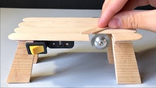 How to Make a Table Saw Machine  Miniature Cutting Tool  Very Powerful [upl. by Mccartan]