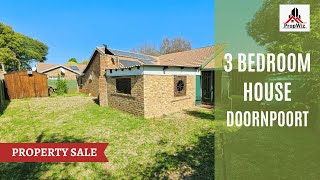 PropWiz Pretoria  Doornpoort 3 bedroom house for sale  Property and homes for sale in Pretoria [upl. by Rehpotsyrhc]