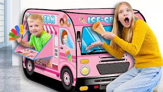 Amelia Avelina and Akim Ice cream truck story with Arthur [upl. by Mikihisa]