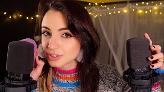 ASMR  Up Close Cozy amp Safe Affirmations  Ear to Ear Whispering amp Brushing [upl. by Anisamoht]