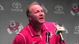 Fresno State coach Tim DeRuyter on Bulldogs UNLV [upl. by Rocca]