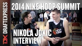 Nikola Jokic  2014 Nike Hoop Summit  Interview [upl. by Lehteb650]