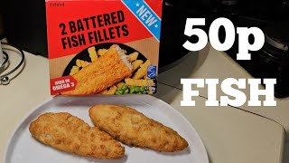 WOW 50p A FISH £100 For 2 BATTERED FISH FILLETS New In Iceland [upl. by Oirelav]