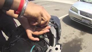 DIY Installation Kawasaki Ninja 300 Integrated Taillight Fender Eliminator Flasher Relay [upl. by Adley]