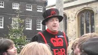 Yeoman Warder At Tower Of London Part IV of Four [upl. by Nnagrom]