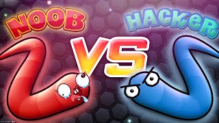 NOOB vs PRO vs HACKER in Slitherio Gameplay [upl. by Marni]