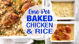 Oven Baked Chicken and Rice One Pot NO STOVE [upl. by Monson]