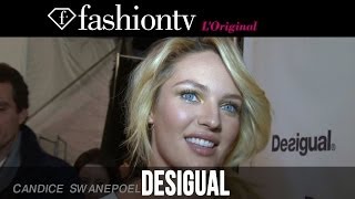 Desigual FallWinter 201415 Backstage ft Candice Swanepoel  New York Fashion Week NYFW  FashionTV [upl. by Atterual909]