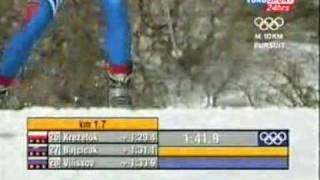 Winter Olympics Salt Lake City 2002  1010 km pursuit freestyle part 2 of 4 [upl. by Yrrot]