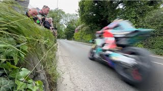 Peter Hickman at Gorse Lea Isle Of Man TT 2024 isleofmantt roadrace racing motorsport roadrace [upl. by Atinehc]