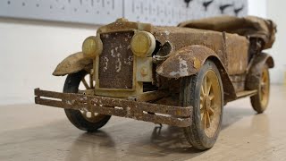 Restoration of an old toy car Phaeton [upl. by Norrabal]