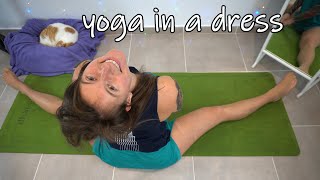 SHORT CLIPS yoga in a dress [upl. by Udele]