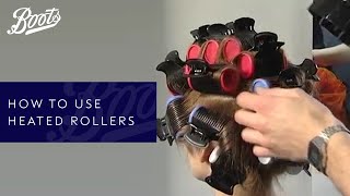 Hair Tutorial  How To Use Heated Rollers  Boots UK [upl. by Wiener]