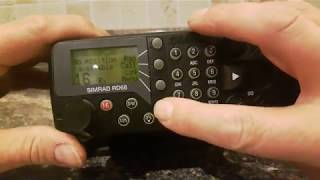 Simrad RD68 VHF Marine DSC Radio MMSI Reset [upl. by Glen]