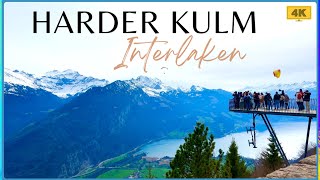 JOURNEY TO THE TOP HARDER KULMs STUNNING SUMMIT  INTERLAKEN SWITZERLAND  4K VIDEO [upl. by Assanav964]