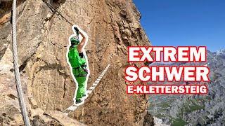 Extremer Hans Kammerlander Klettersteig Schwierigkeit E [upl. by Enialahs]