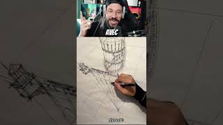 📏✏️Technique de Dessin Incroyable  Dessin en Perspective [upl. by Kcin934]