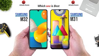 Samsung Galaxy M32 vs Samsung Galaxy M31  Full Comparison ⚡ Which one is Best [upl. by Yrneh]