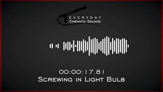 Screwing in Light Bulb  HQ Sound Effects [upl. by Irod19]