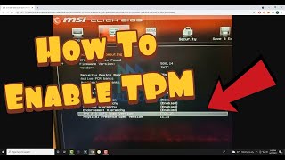 How To Enable TPM From Bios For Windows 11Intel amp AMD TPM 20 Error Fixed [upl. by Ethan]