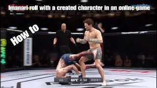 UFC 4  How to do an Imanari roll with a created character in an online game [upl. by Ardnaed]