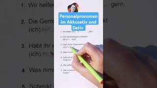 Personalpronomen im Akkusativ und Dativ  Learn German  German for beginners [upl. by Nawaj]