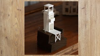 paper miniature model  paper architecture model  paper engineering [upl. by Elias]