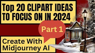 Top 20 Clipart Ideas To Focus On In 2024  Part 1  Create With Midjourney AI [upl. by Perretta131]