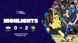 Nicaragua vs Jamaica  202425 Concacaf Nations League  Group Stage [upl. by Ackerley195]