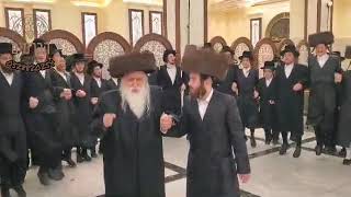 Machnovka Rebbe Dances At Sheva Brochos of His Personal Attendant  Adar I 5784 [upl. by Sukramal]