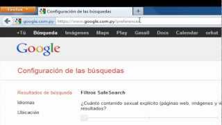 Cómo configurar la opción de control parental con Safe Search de Google [upl. by Bartram]