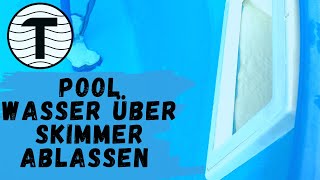 Poolwasser ablassen ohne Bodenablauf 🤔 ganz easy 🤗 [upl. by Ianej]