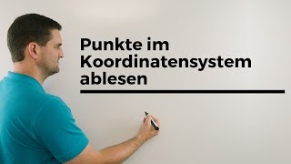 Punkte im Koordinatensystem ablesen mit 3 Achsen Vektorgeometrie 3D  Mathe by Daniel Jung [upl. by Barrie388]